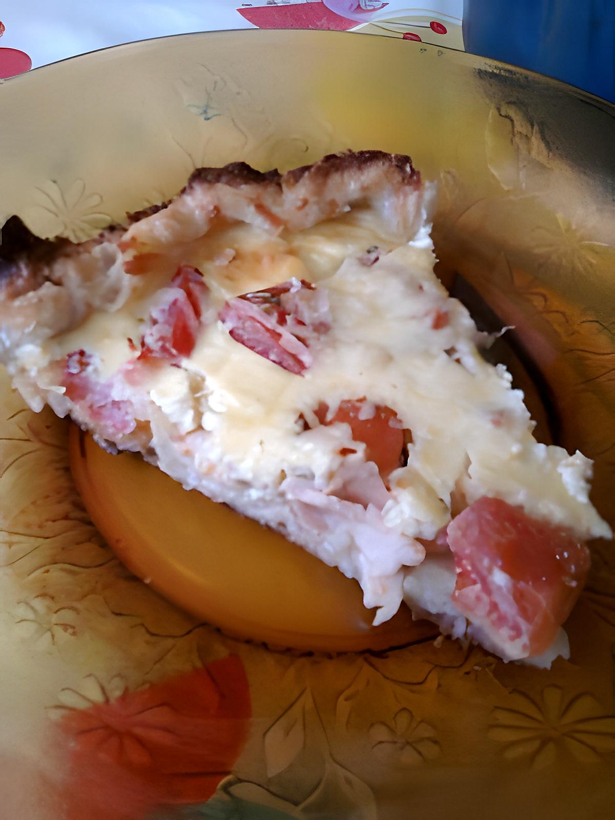 recette Tarte a la tomate et jambon