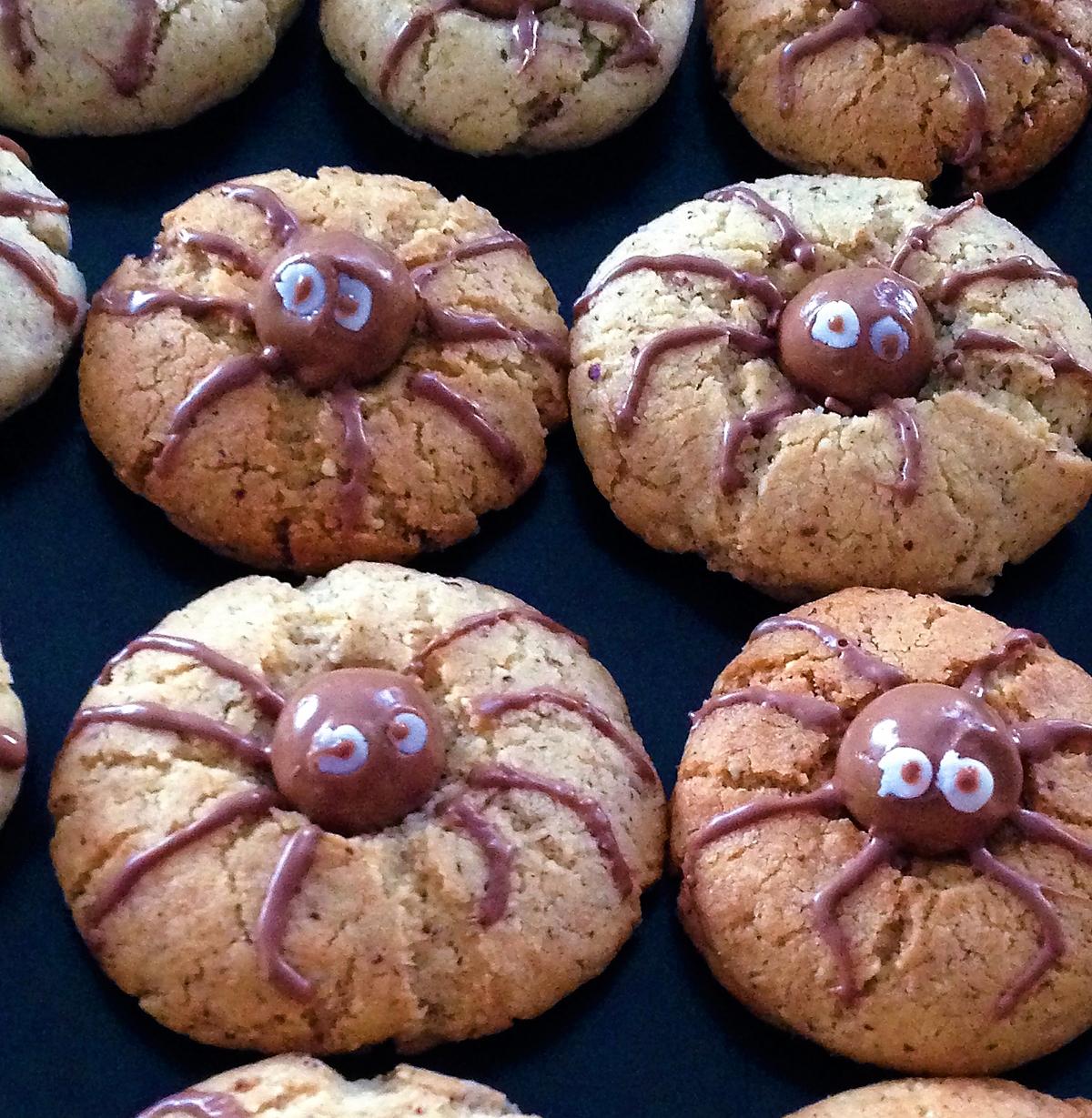 recette Sablés araignées Halloween -thermomix-