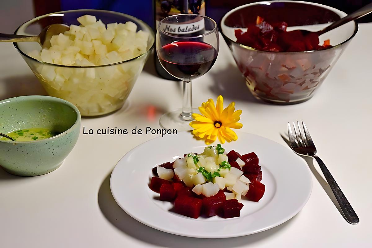 recette Salade de betterave rouge et radis noir