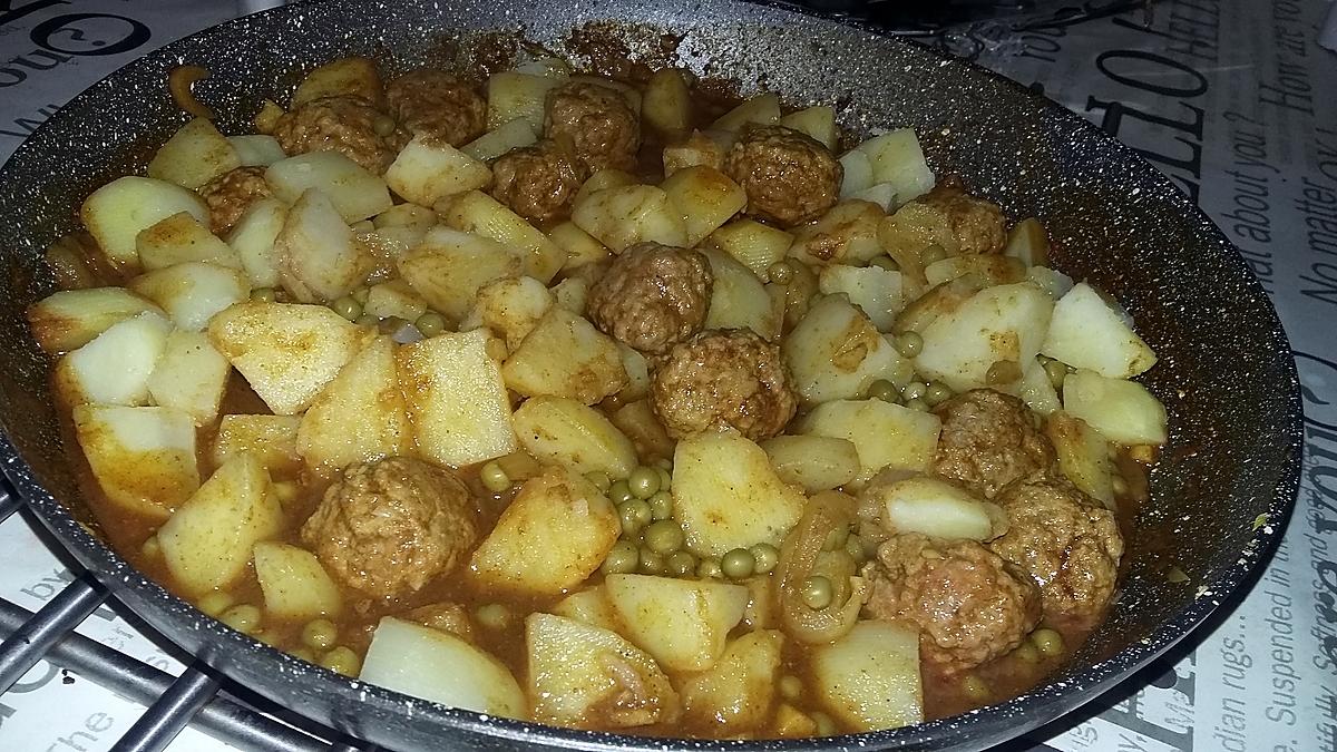 recette Tajine de boulettes au pommes de terre