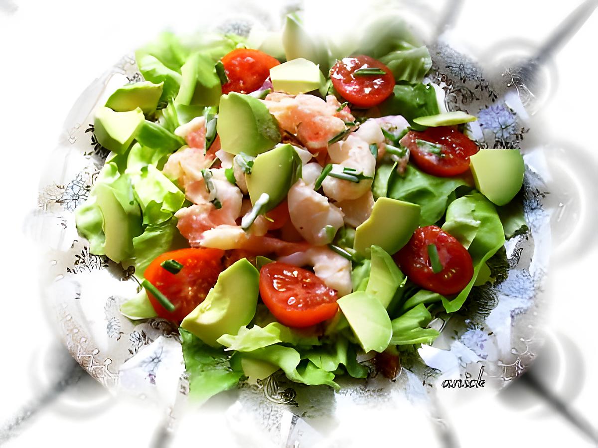 recette crevettes en salade