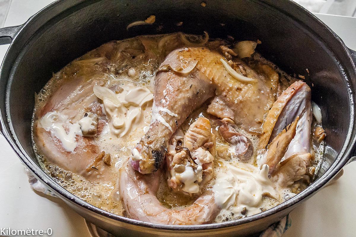 recette Poulet vallée d'Auge