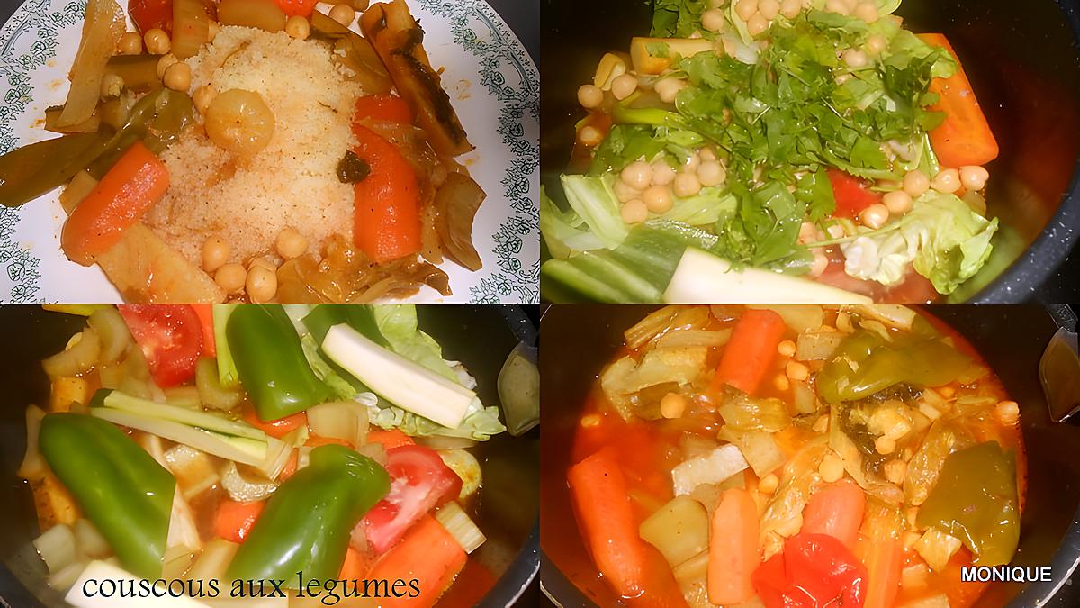 recette MON COUSCOUS LEGUMES