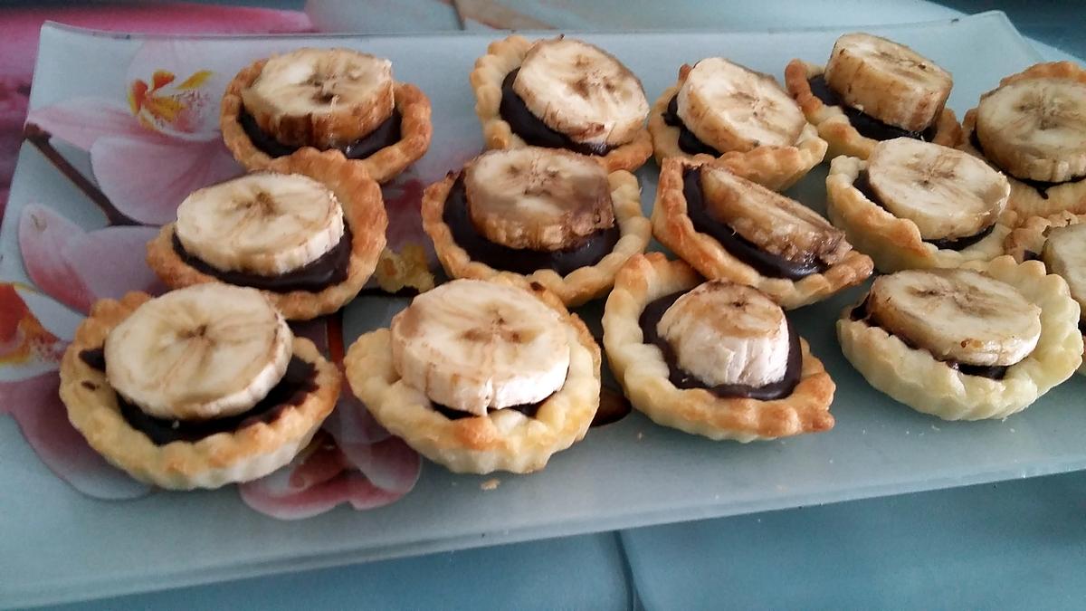 recette Tartelettes ganache chocolat banane