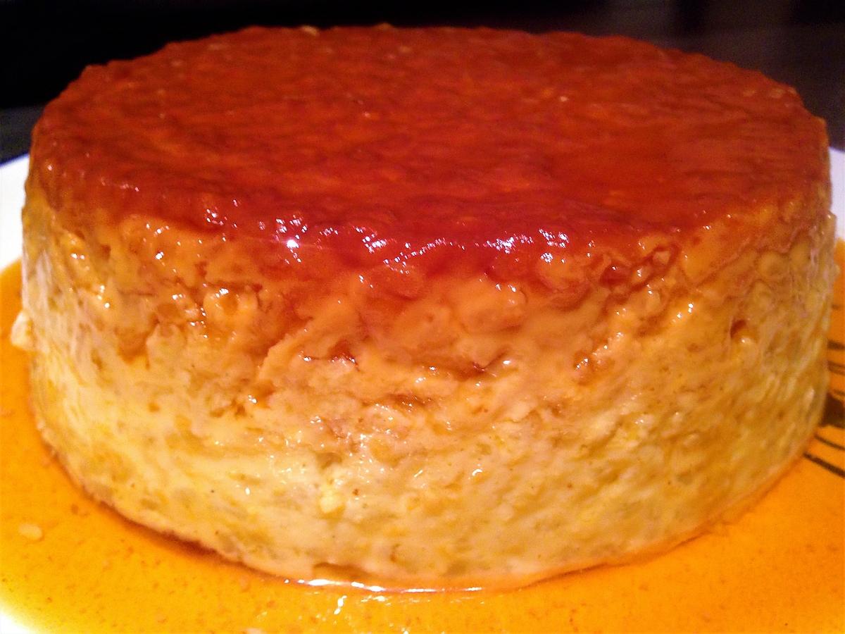 recette Gâteau de riz au caramel -thermomix-