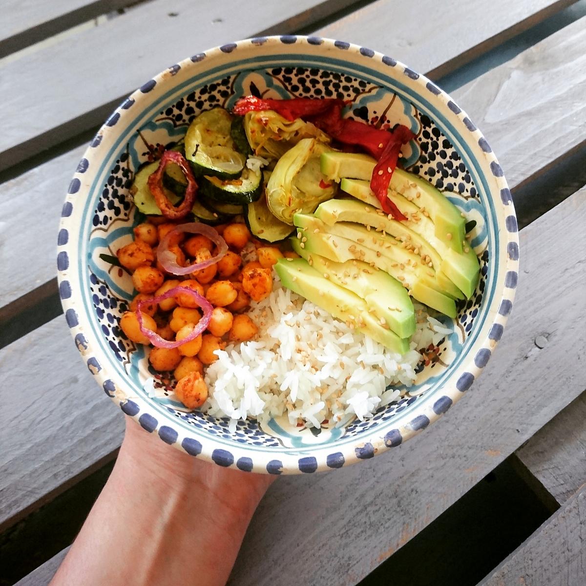 recette Bouddha bowl aux pois chiche