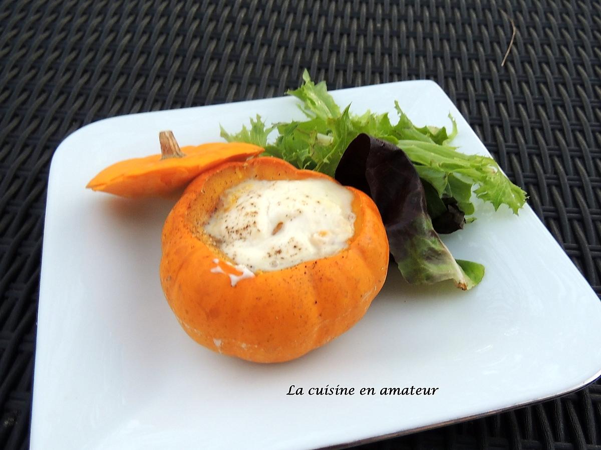 recette Courge Jack be little oeuf cocotte