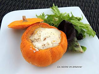 recette Courge Jack be little oeuf cocotte