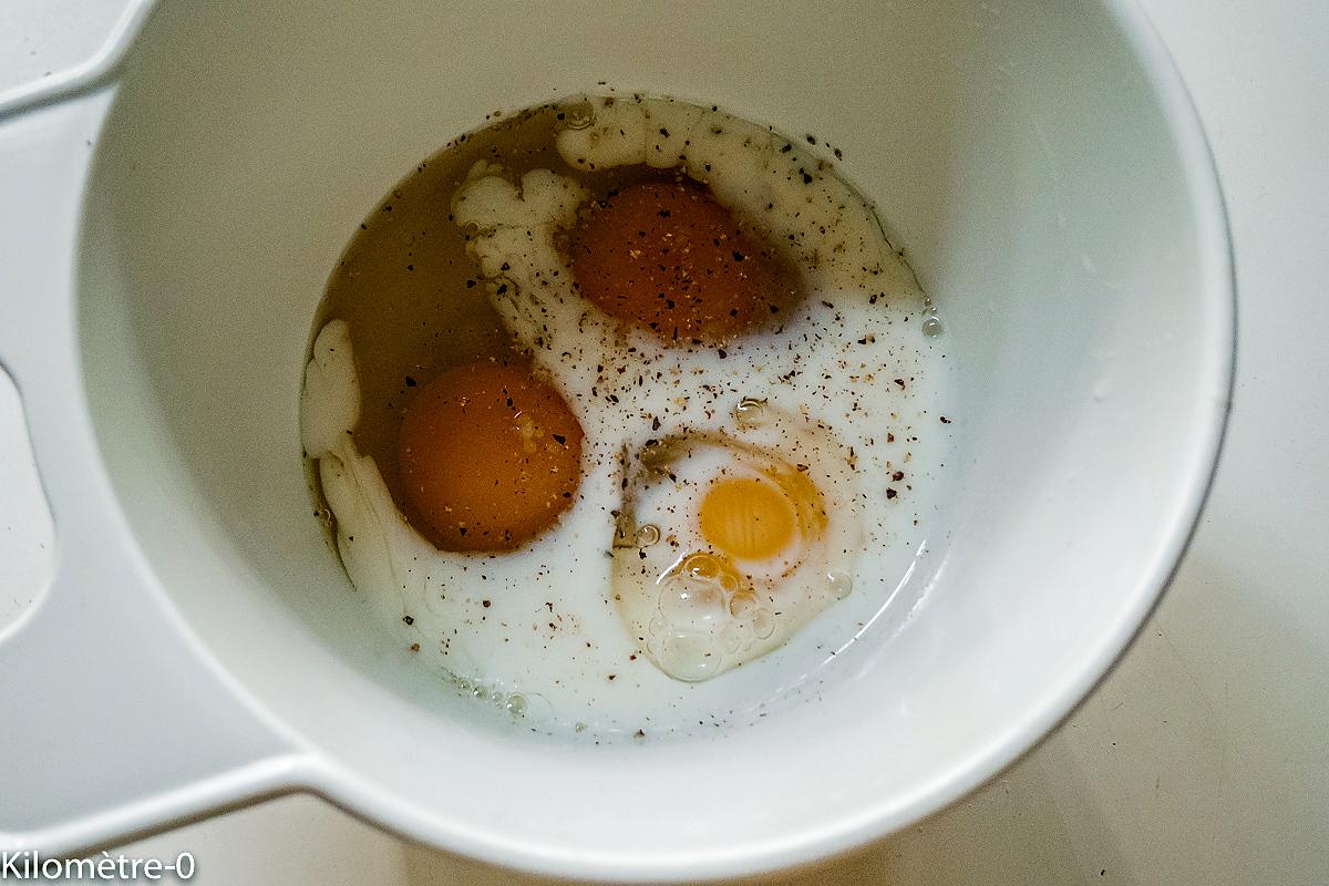 recette Omelette roulée au jambon