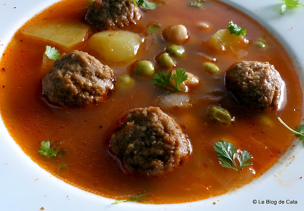 recette Çorba/Chorba aux boulettes - Turquie