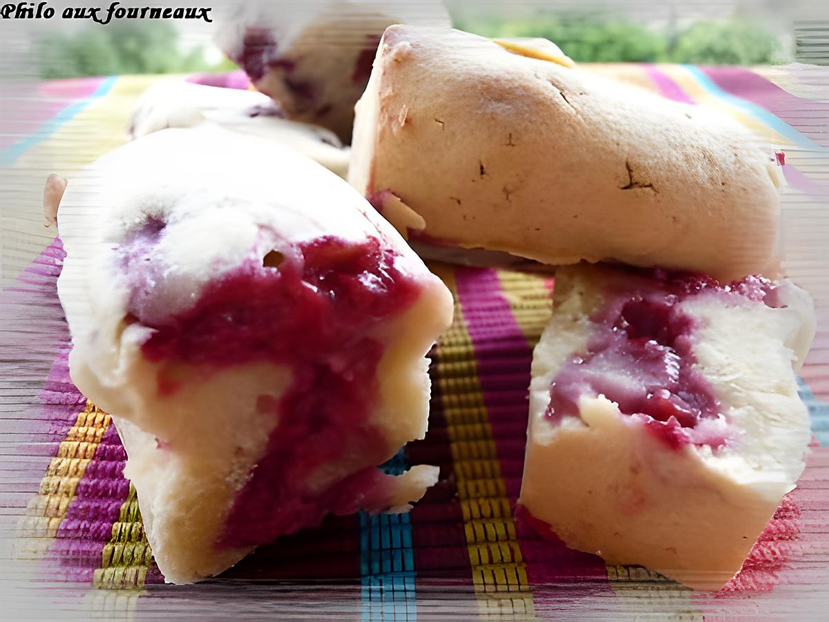 recette Mini cakes aux framboises & à la rose