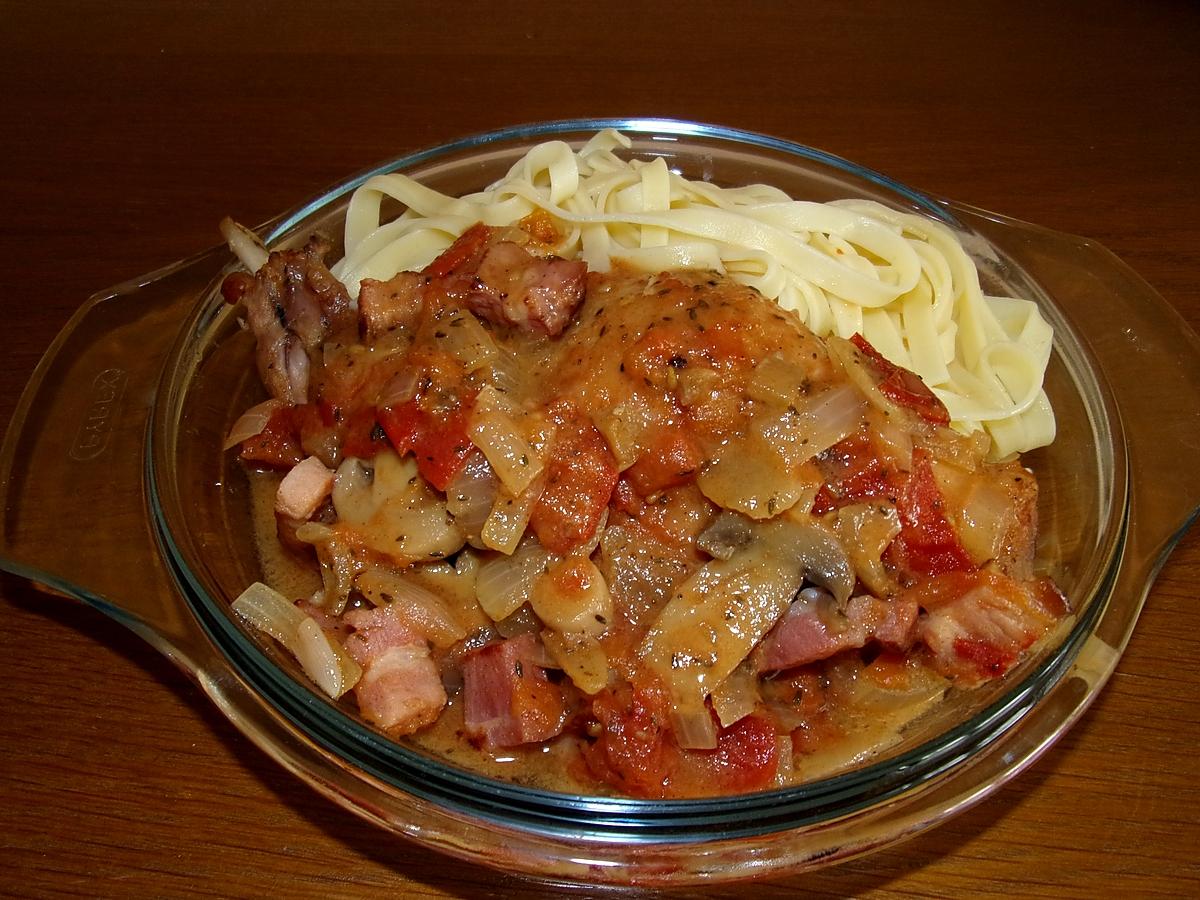 recette Une recette Cuisse de Lapin à la Tomate et Bière à ma façon