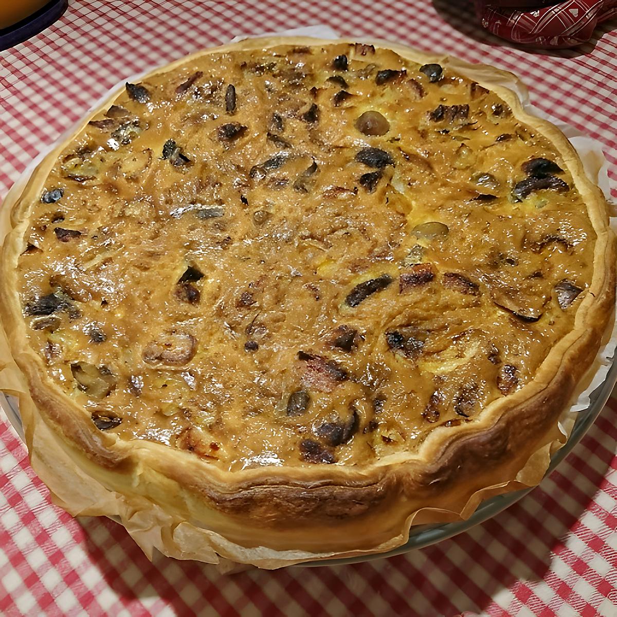 recette quiche forestière