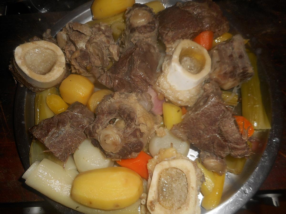 recette Pot au feu de joue et queue de boeuf