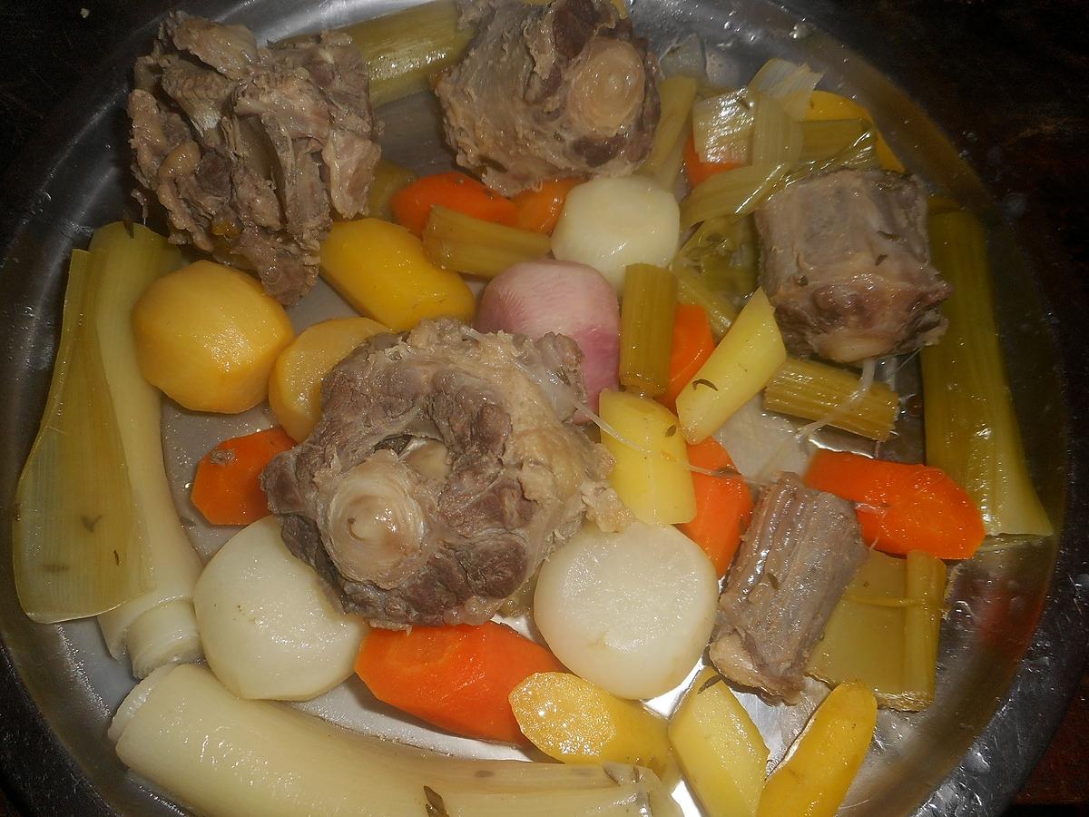 recette Pot au feu de joue et queue de boeuf