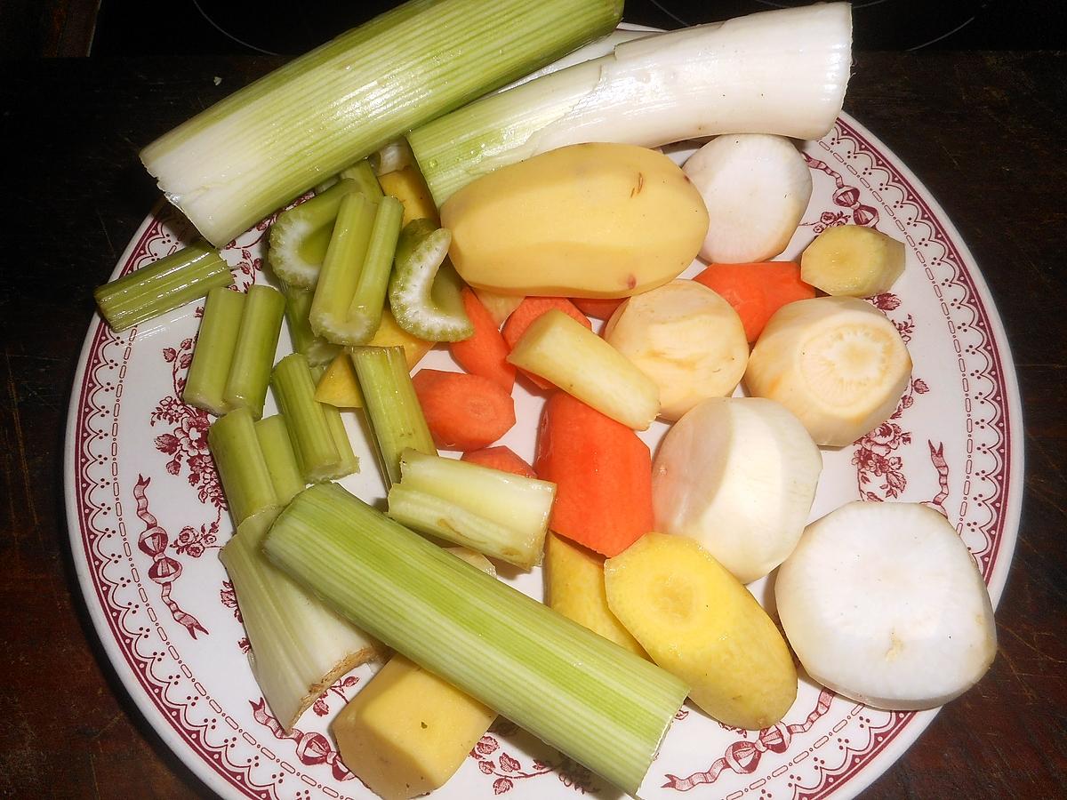 recette Pot au feu de joue et queue de boeuf