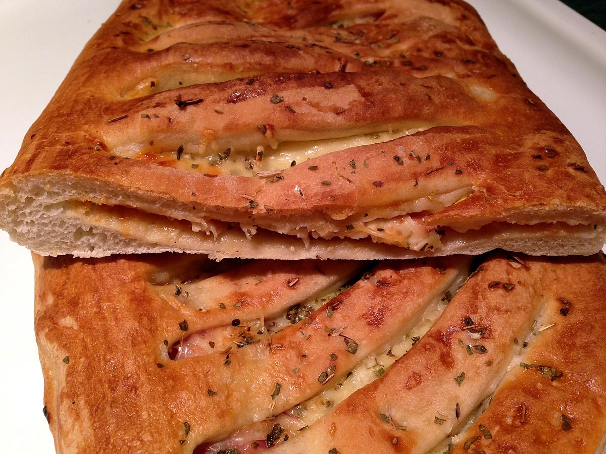 recette Fougasse aux saveurs d'Italie- thermomix-