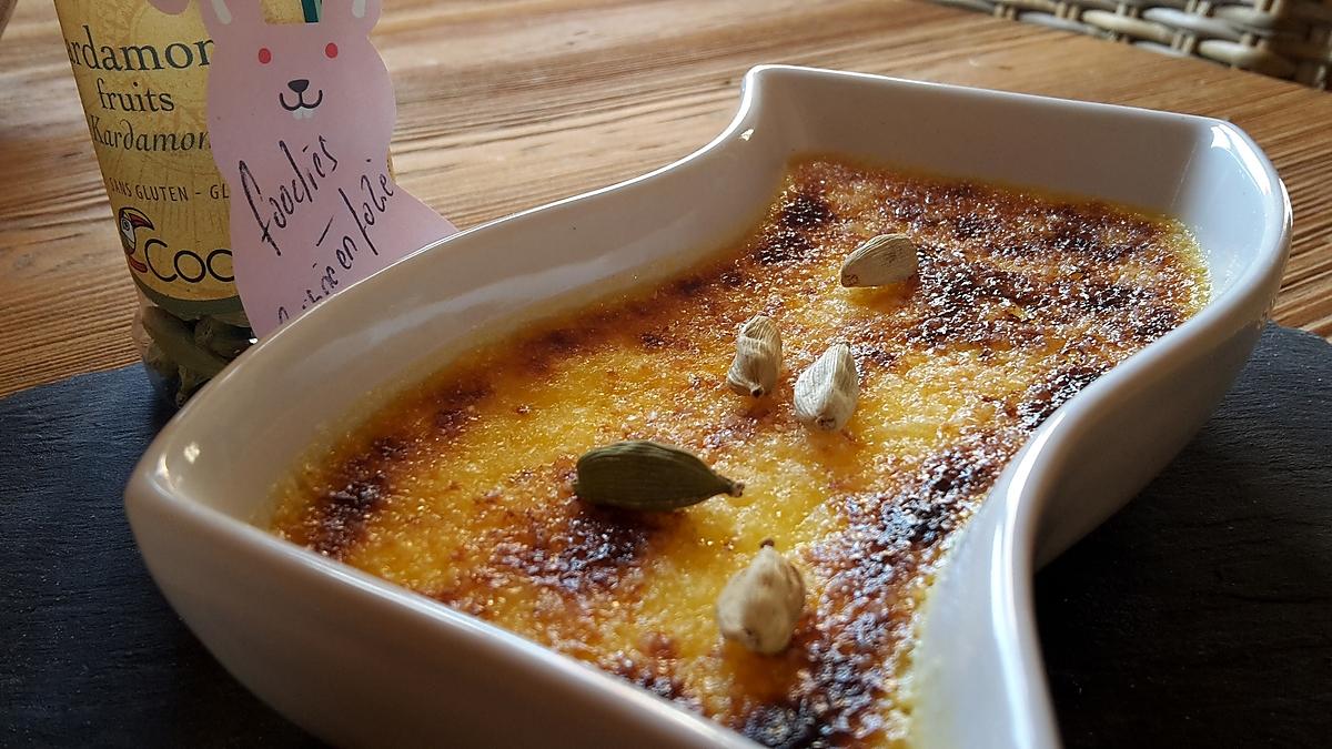 recette Crème brûlée à la cardamome