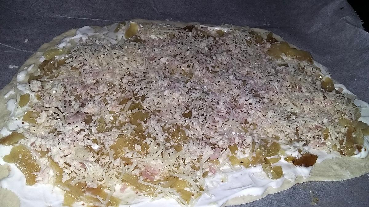 recette Tarte a l'oignon confit et au jambon