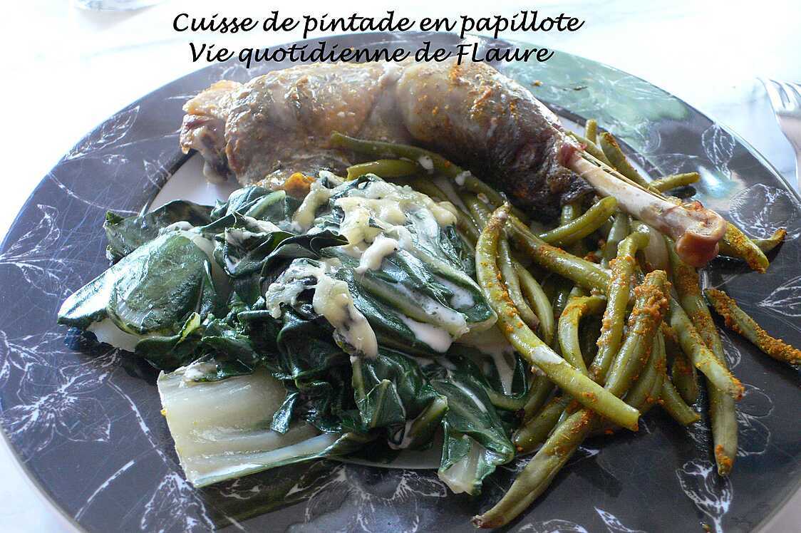 Recette de Cuisses de pintade en papillote