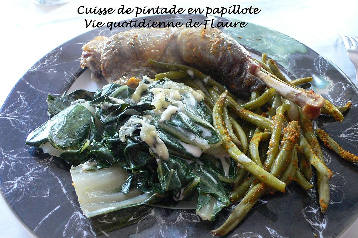 recette Cuisses de pintade en papillote