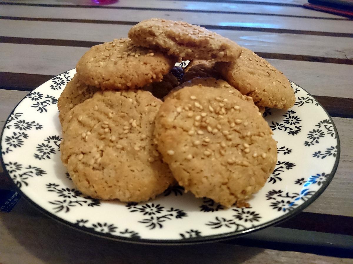 recette Cookies au sésame