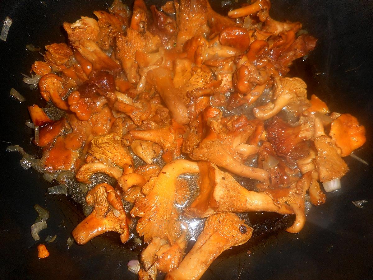 recette Roti de cerf aux girolles