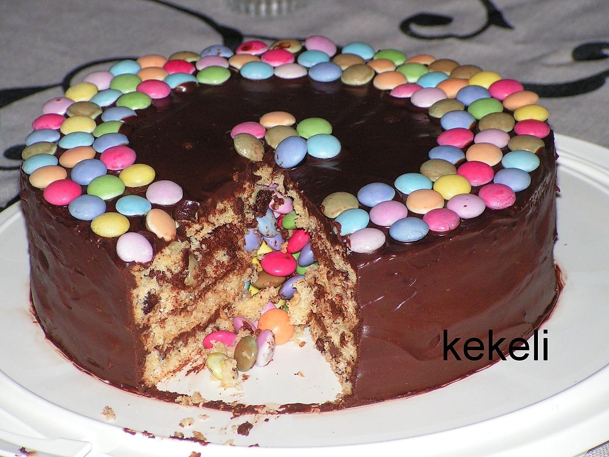 recette Gâteau aux smarties pour les 2 ans de Lydie