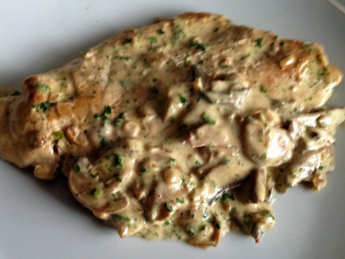 recette Escalopes de dinde à la crème de persil