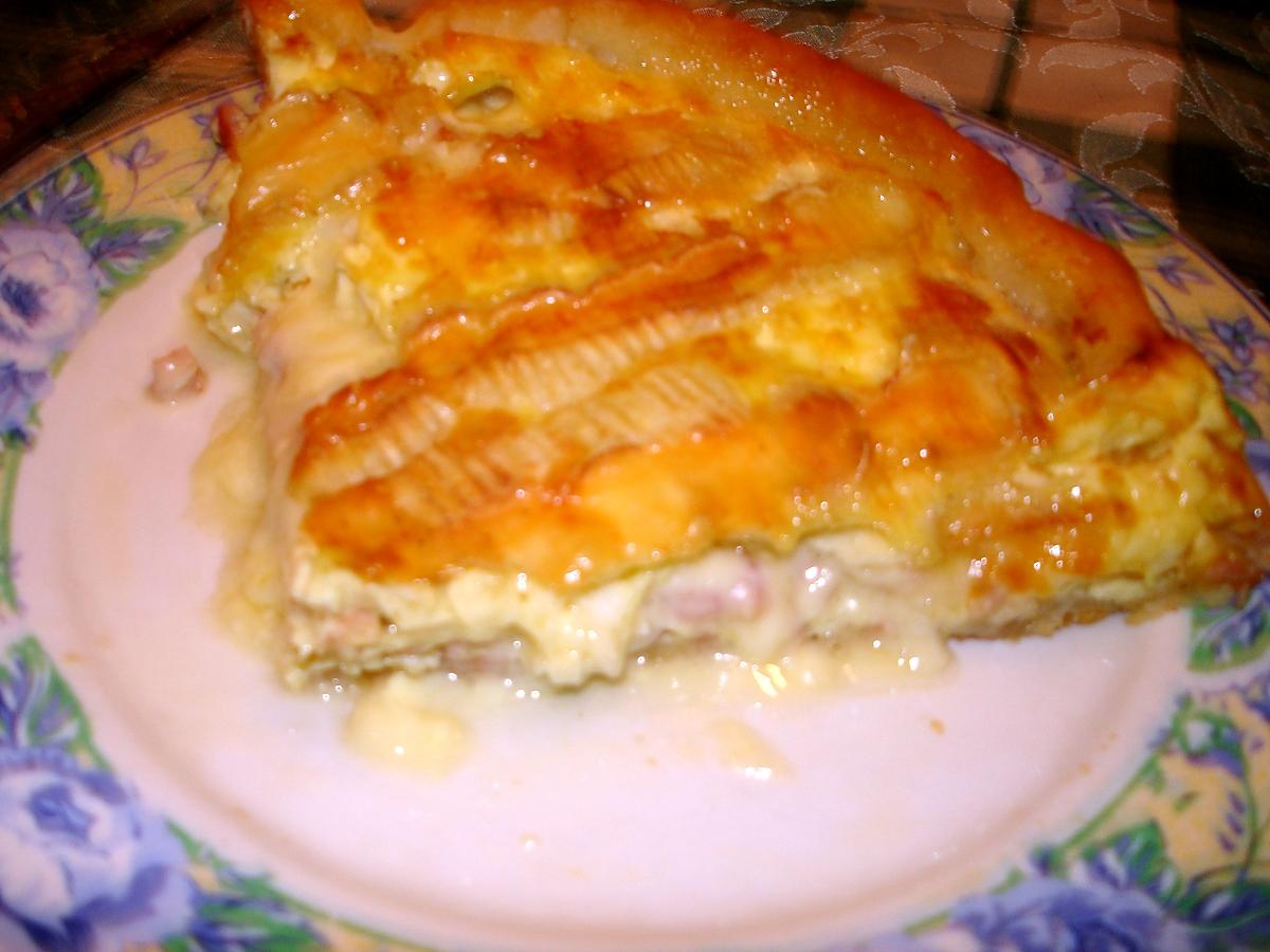 recette Quiche aux lardons et reblochon