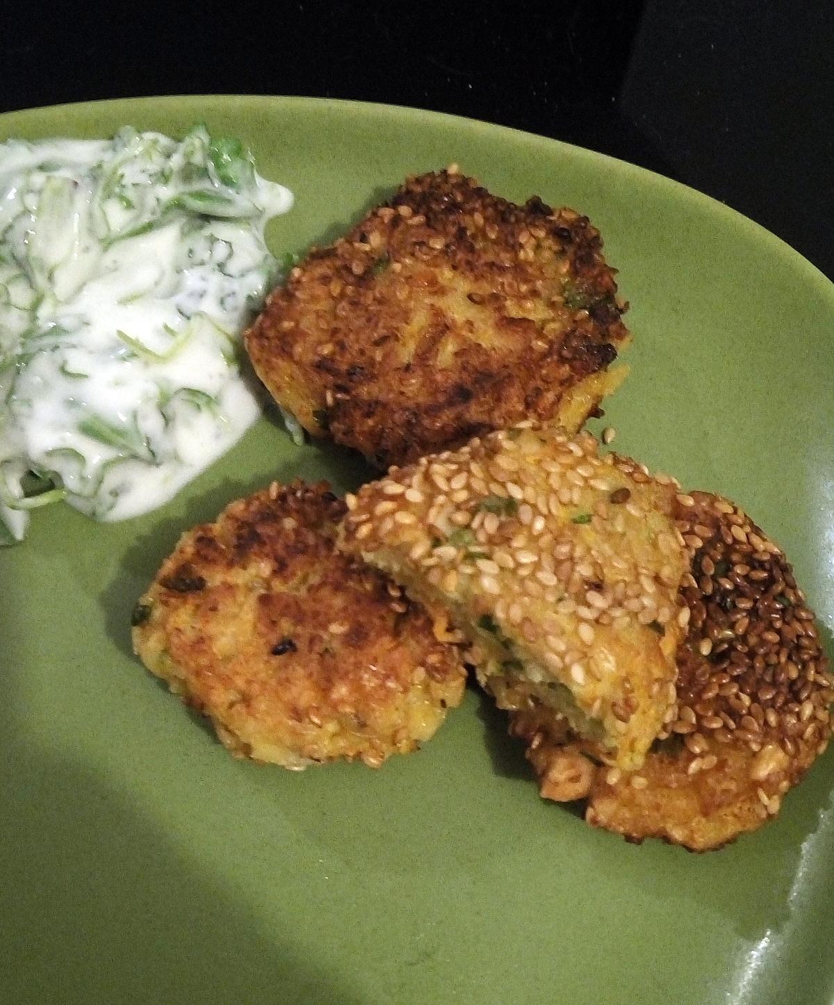 recette croquettes pois chiches et carottes