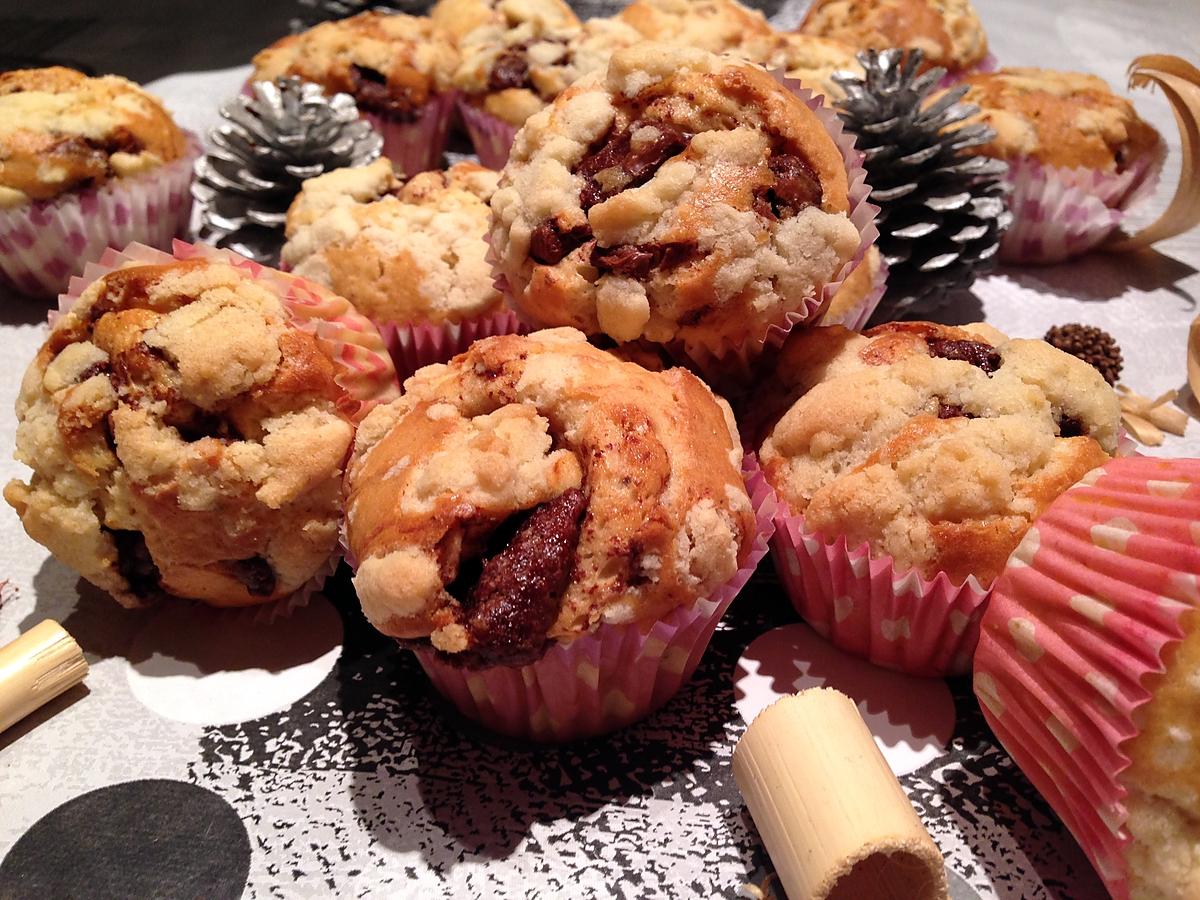 recette Muffins noisette et coeur nutella au thermomix