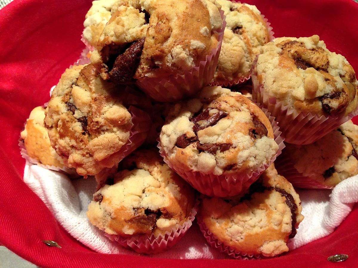 recette Muffins noisette et coeur nutella au thermomix