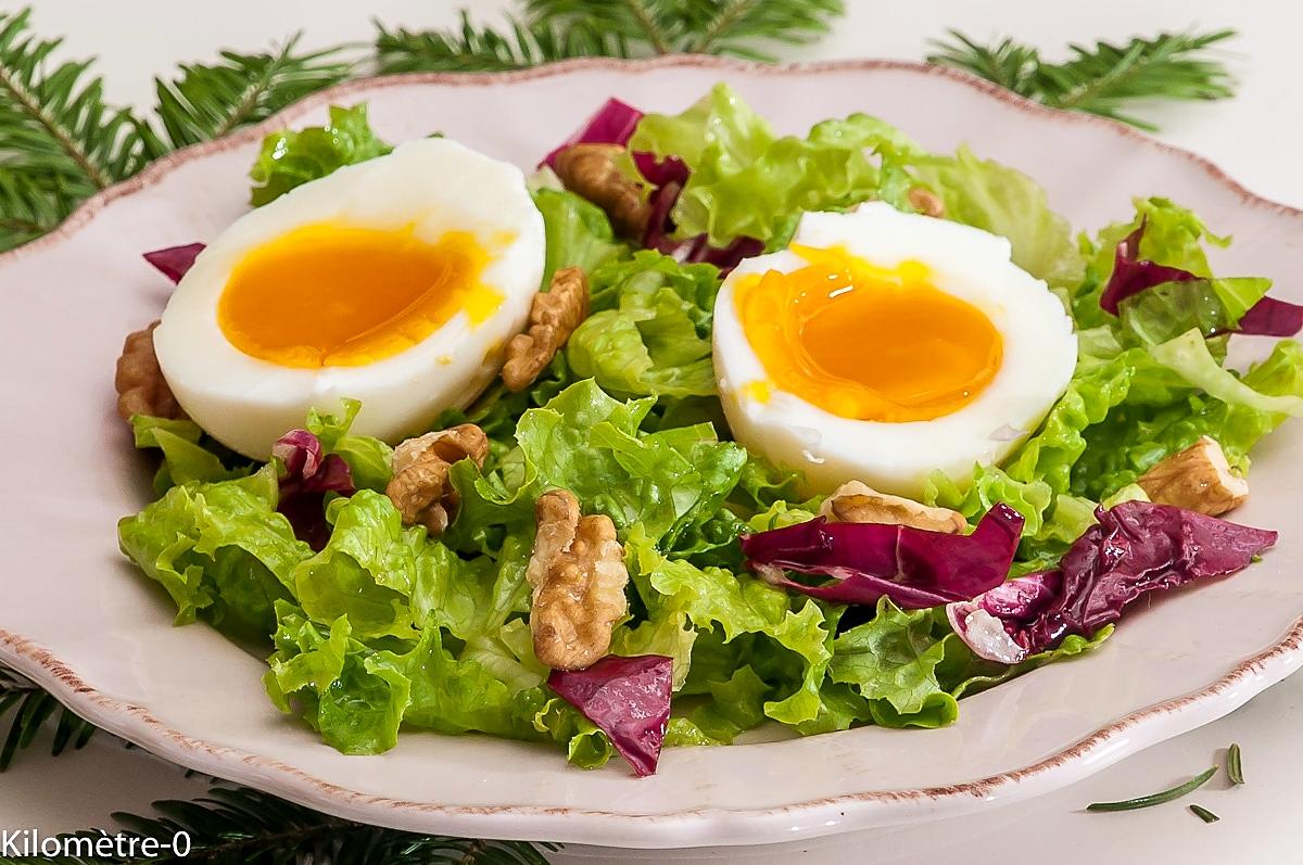 recette Salade d'oeufs automnale toute simple
