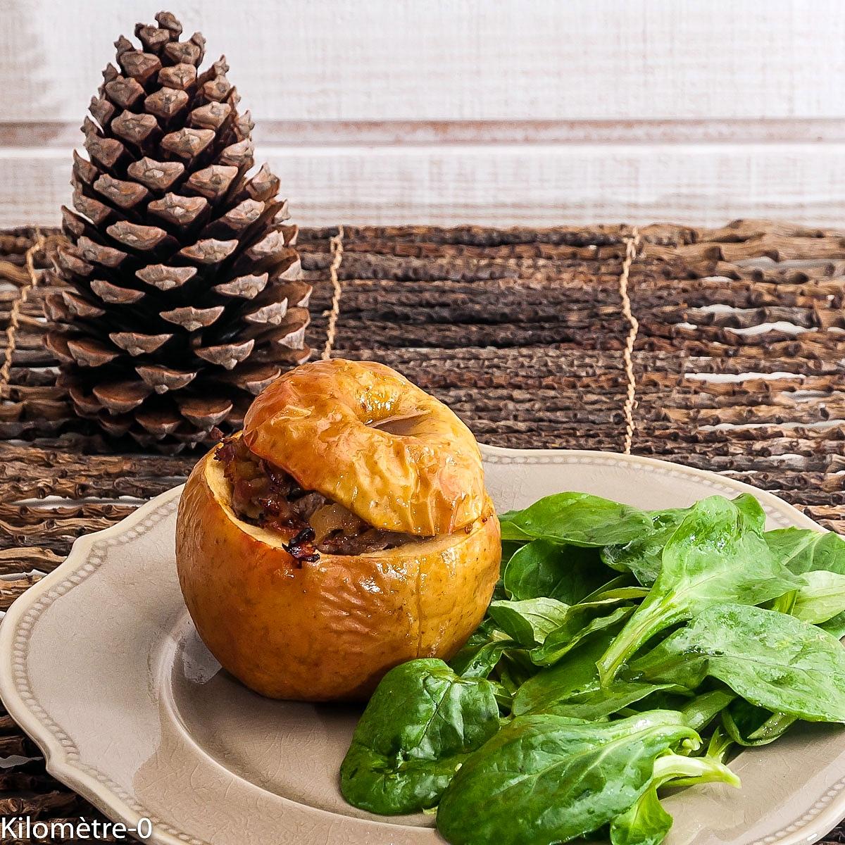 recette Pommes farcies au cochon fermier