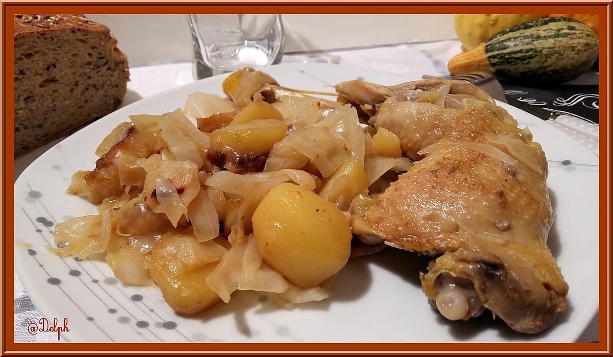 recette Cuisses de Poulet au Chou