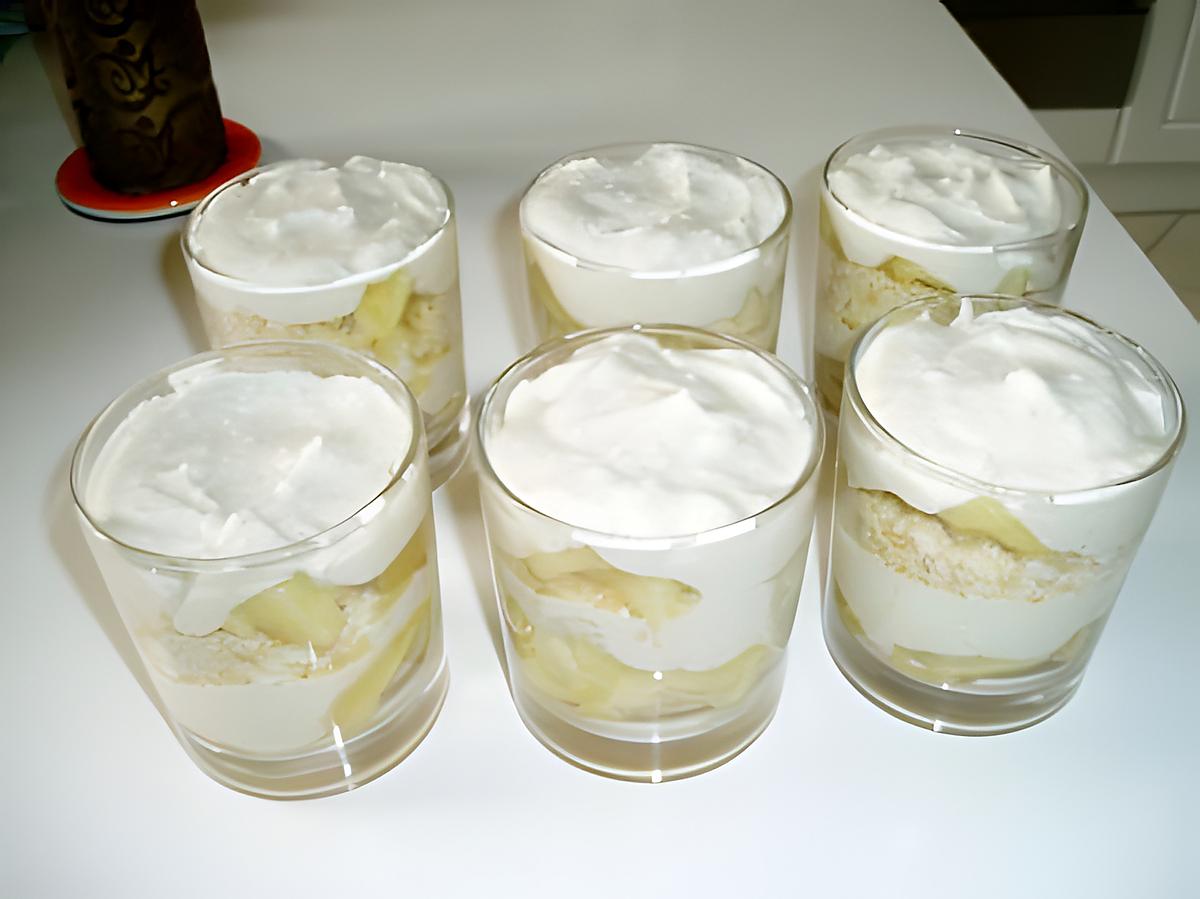 recette verrine de mascarpone et à la pomme