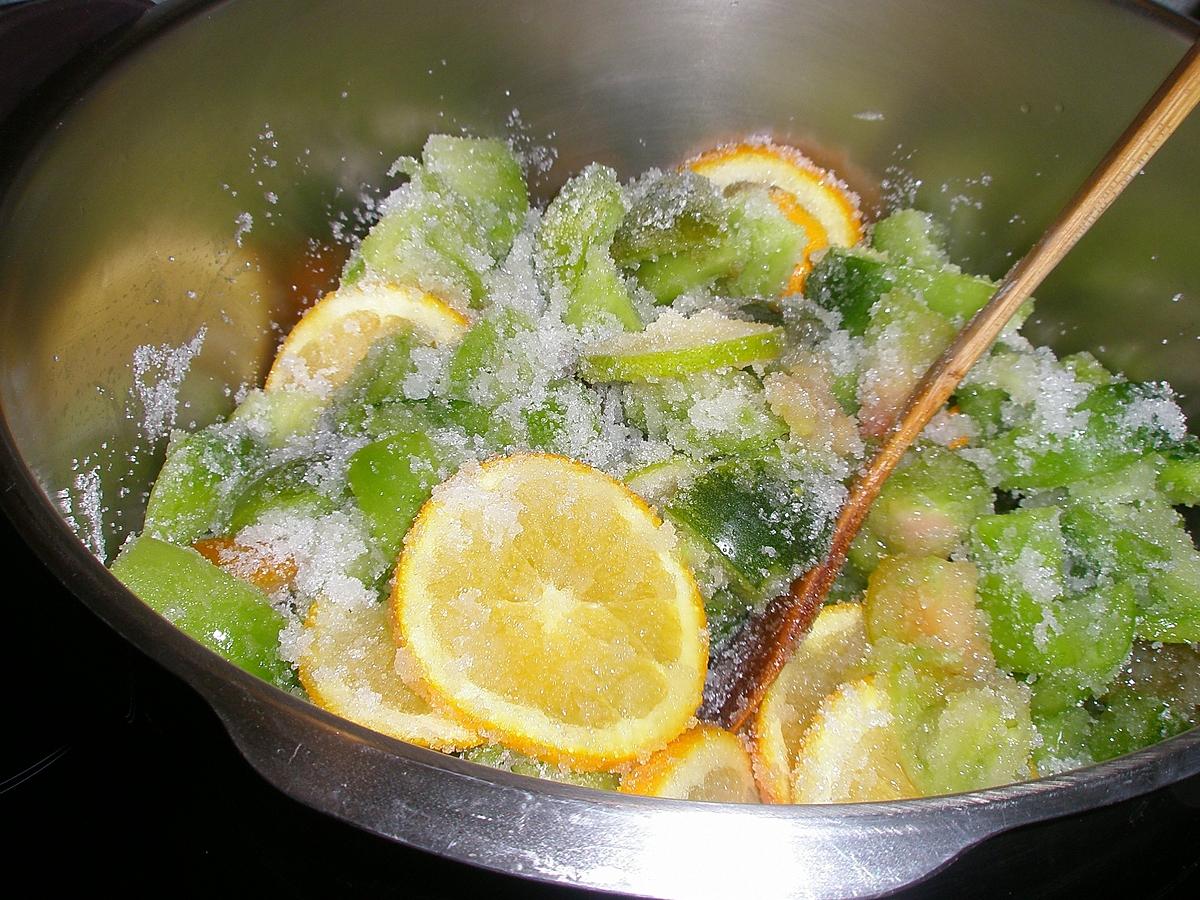 recette Confiture de tomates vertes aux agrumes