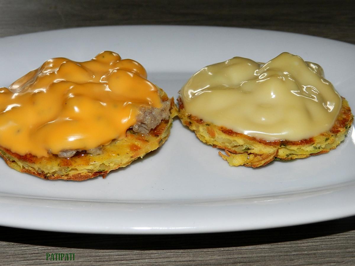 recette Non, non ces palets là ne sont pas pour jouer, mais pour manger "palets de pomme de terre gratinés"