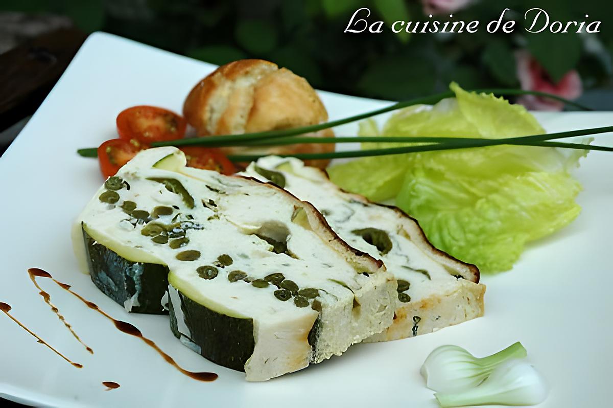 recette Terrine au poulet et aux petits légumes verts