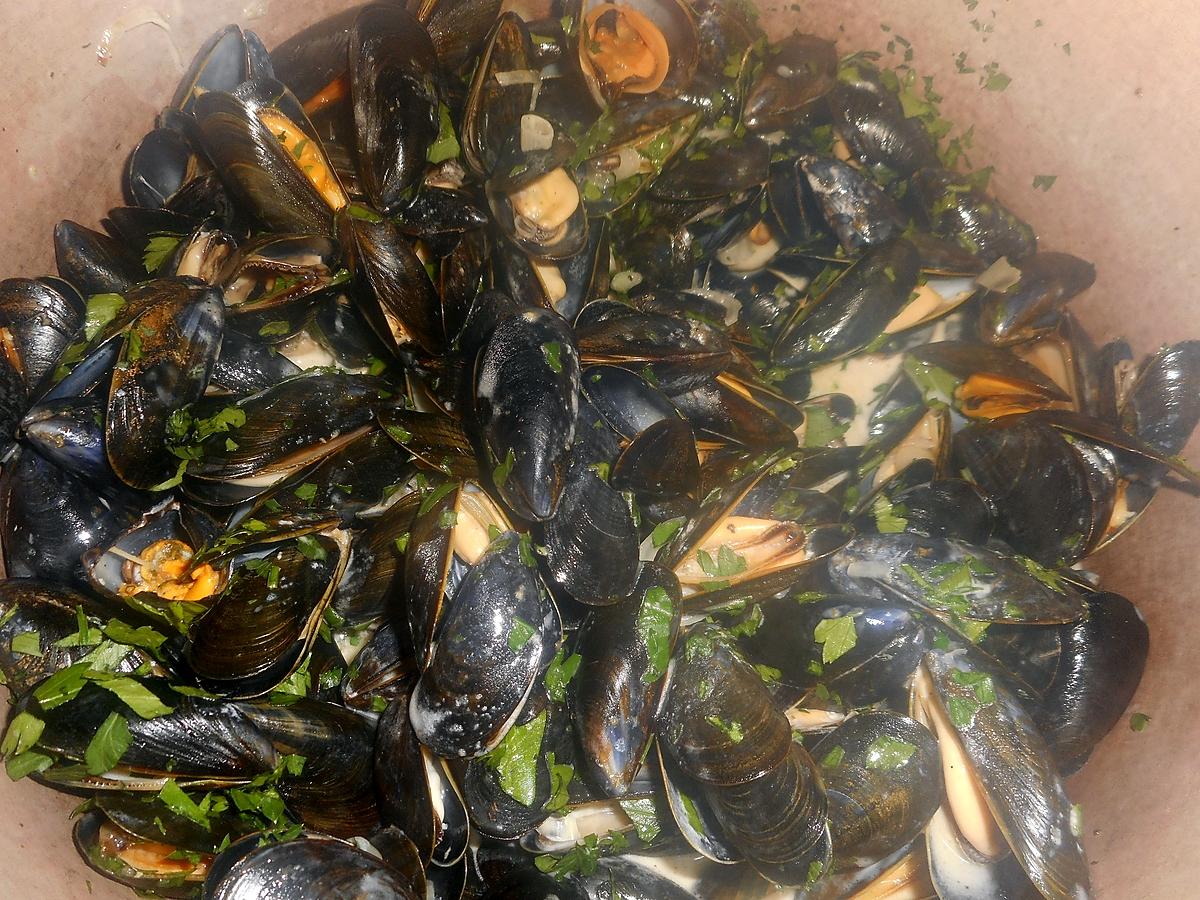 recette Moules de bouchot au jambon de Paris