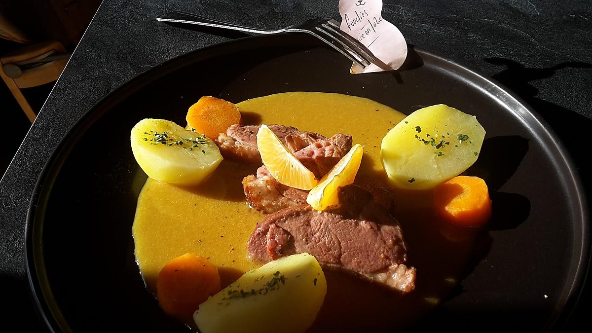 recette Magret de canard sauce acidulée à l'orange et miel