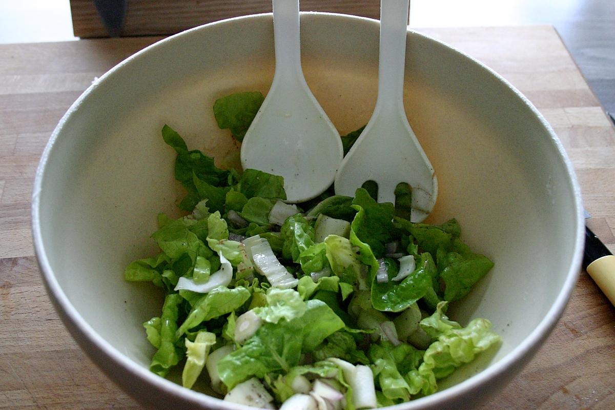 recette Cailles Fermières Rôties Salade et Petits Pois au Beurre