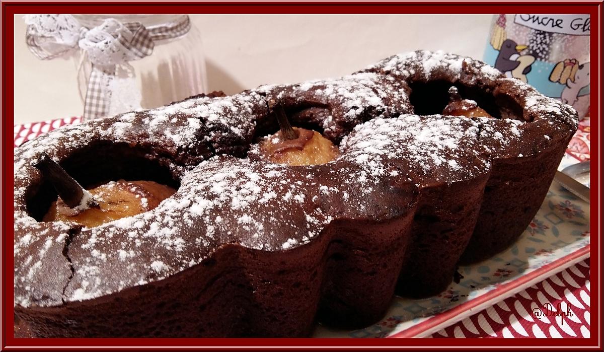 recette Cake Poires Mascarpone Chocolaté