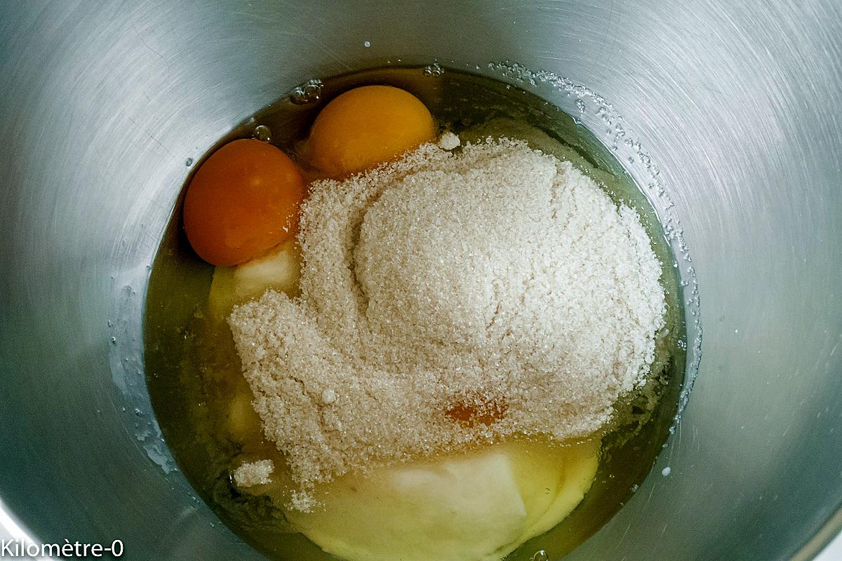 recette Gâteau du matin choco poires