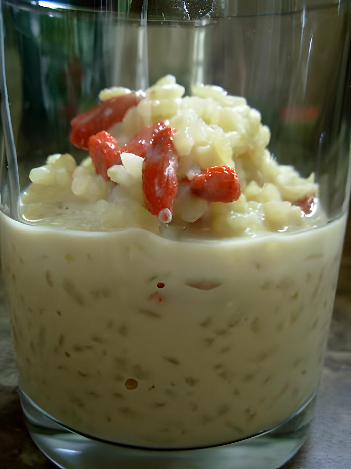 recette Riz au lait léger aux baies de Goji