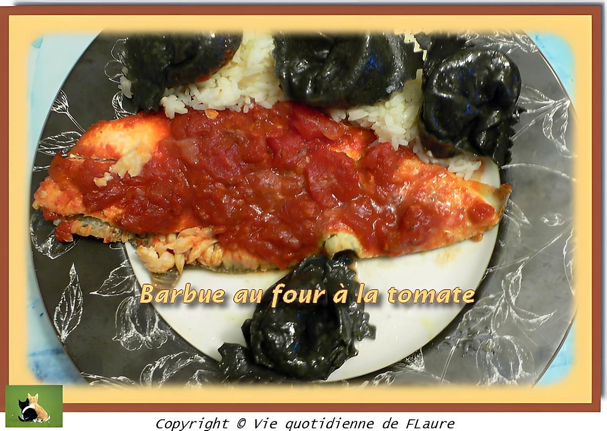 recette Barbue au four à la tomate