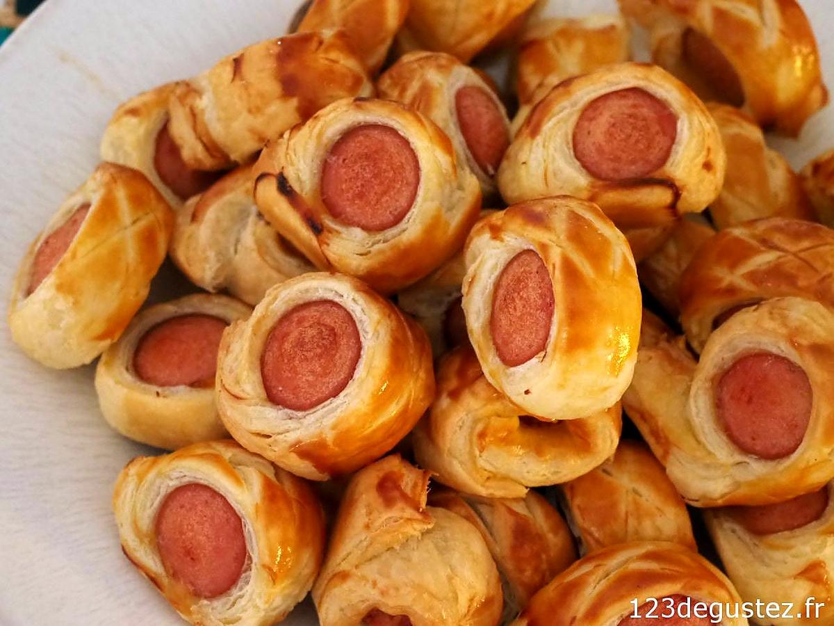 recette Feuilletés apéritif à la saucisse