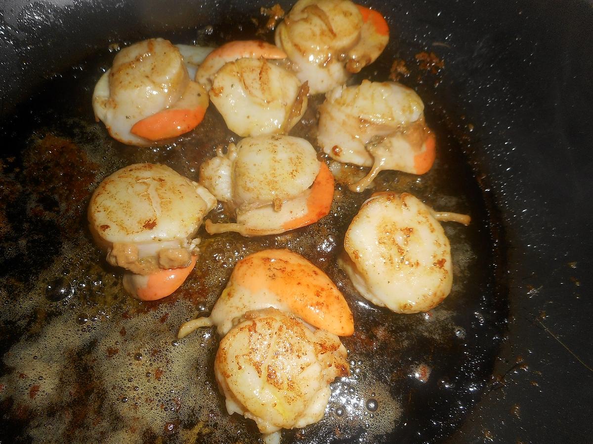 recette Noix de St Jacques au riz vénéré