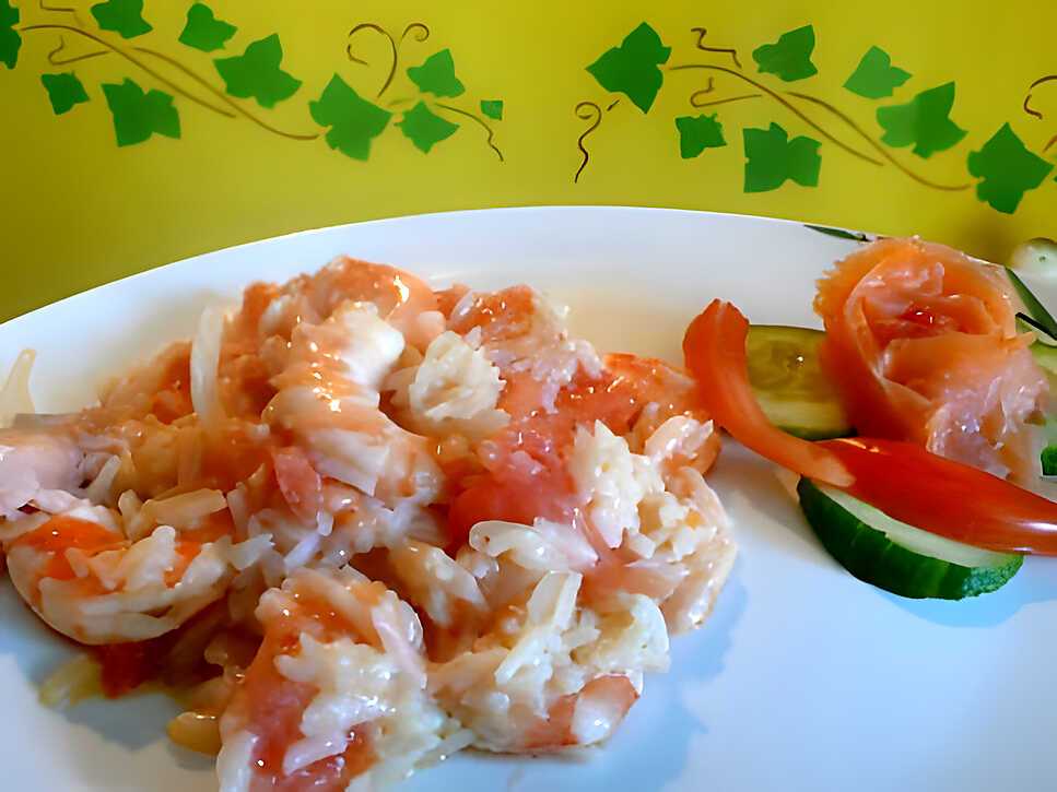 recette risotto de crevettes sauce citron